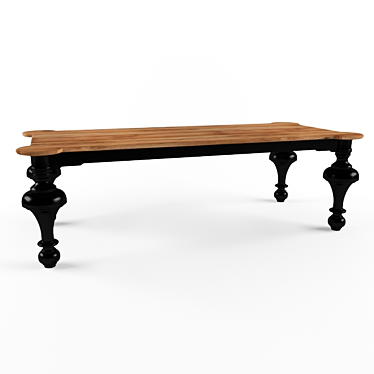 Elegant Dialma Brown Table 3D model image 1 