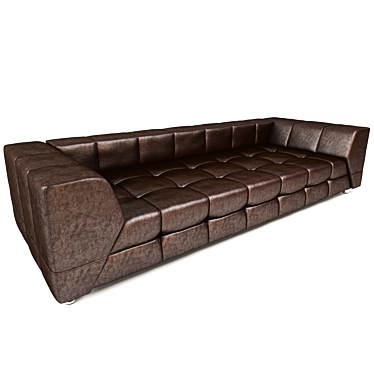 Modern 3-Seater Sofa 3D model image 1 