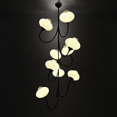 Title: Aqua Creations 9 Palms Chandelier 3D model image 1 