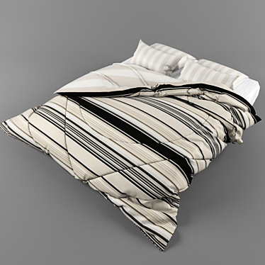 Cozy Dream Bed 3D model image 1 