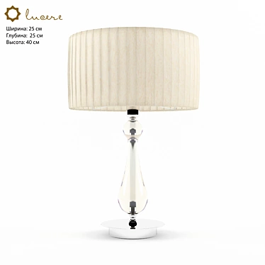 Lucere Transparent Table Lamp 3D model image 1 