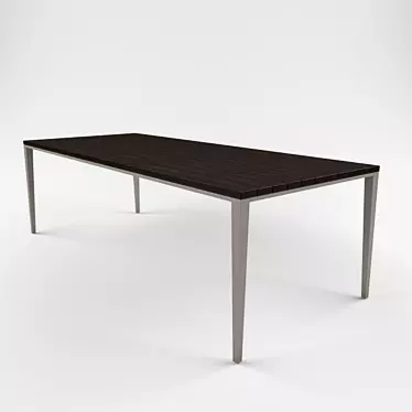 Antares Table by B&B Italia | 2400x1000x750 3D model image 1 