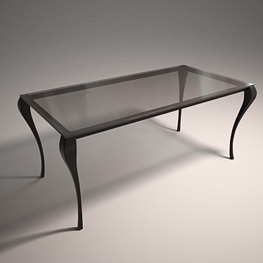 Modern Art Table 3D model image 1 