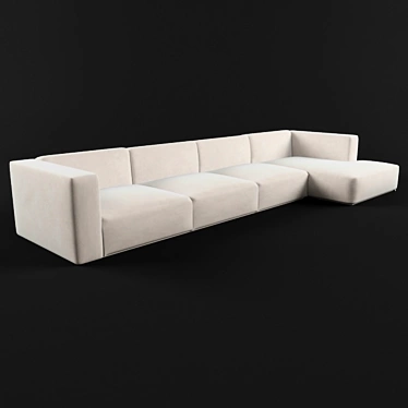 Stylish Corner Sofa by Roche Bobois 3D model image 1 