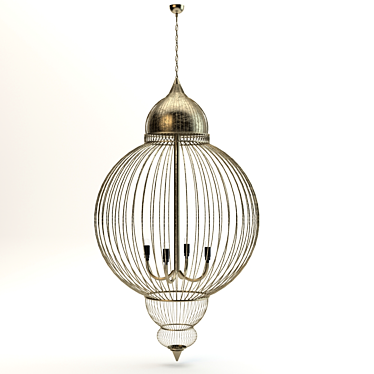 Avian Elegance Chandelier 3D model image 1 