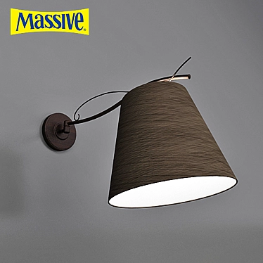 Antique Brown Metal Table Lamp 3D model image 1 