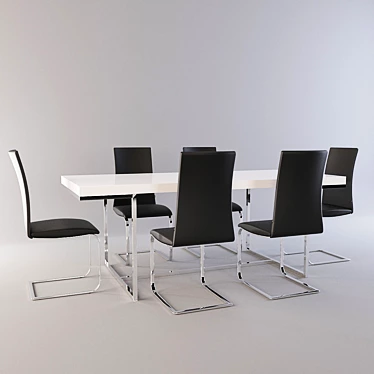 Vovo Dining Set - Elegant & Stylish 3D model image 1 