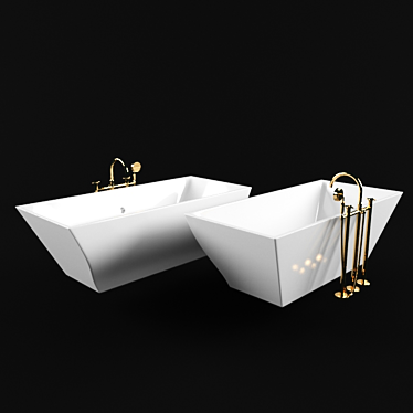 Luxury Slipper Bath A5 3D model image 1 