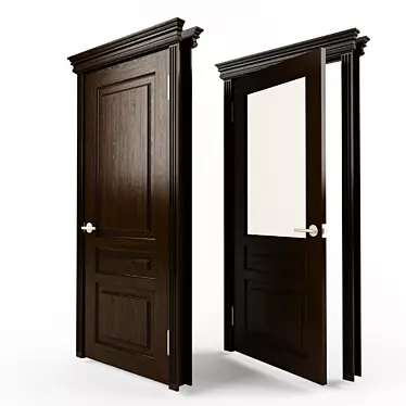 Elegant Entrance Door 3D model image 1 