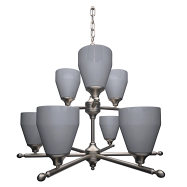 Ansonia Modern Chandelier (KCH-1749-NI) 3D model image 1 