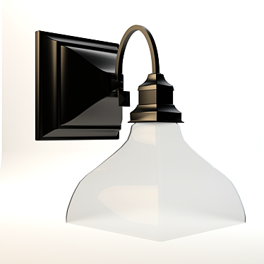 Ethereal Glow Milky Lamp 3D model image 1 