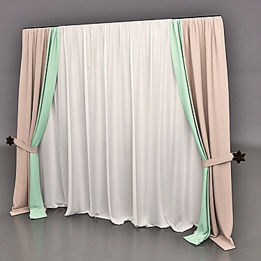 Spalgyu Blind: Sleek and Stylish Window Covering 3D model image 1 