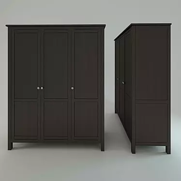 Modern Space-Saving Ikea Wardrobe 3D model image 1 