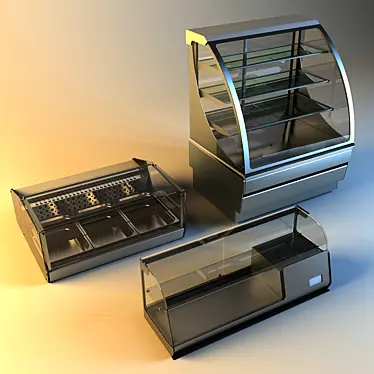 ChillServe Elite Display Cases 3D model image 1 