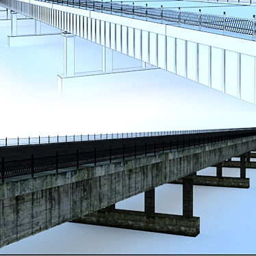 Adjustable Texture Bridge 3D model image 1 