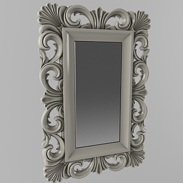 Elegance in Carved Frame 3D model image 1 