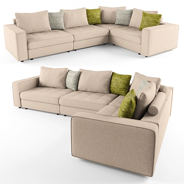 Costa Bella Houston Sofa 3D model image 1 