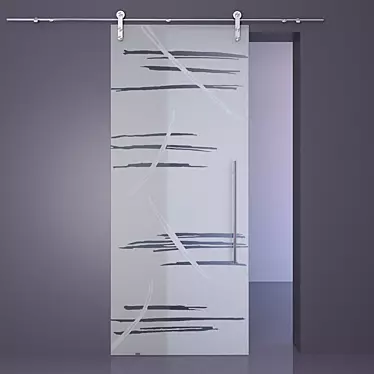 Sleek Casali Craffio Sliding Door 3D model image 1 