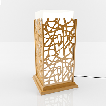 Modern MDF Pendant Light 3D model image 1 