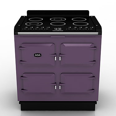 AGA S-Series Six-Four: Efficient Electric Stove 3D model image 1 