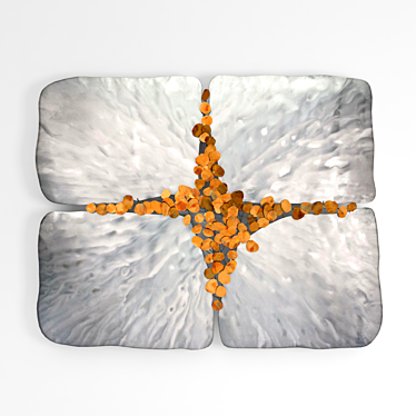 Abstract Metal Wall Art 3D model image 1 