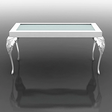 Elegant Minimal Baroque Table 3D model image 1 