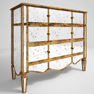 Elegant Vintage Dresser 3D model image 1 