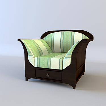 ErgoComfort Lounge Chair 3D model image 1 