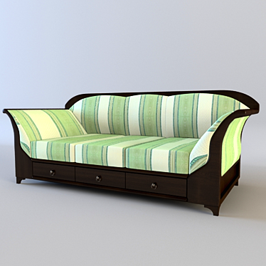 ComfortLuxe Sofa 3D model image 1 