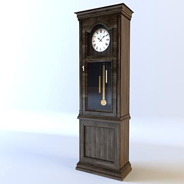 Elegant Floor Timepiece 3D model image 1 