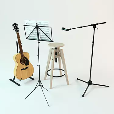 Ultimate Guitarist Set 3D model image 1 