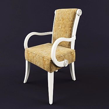 Elegant Baroque Chair 3D model image 1 