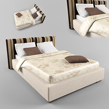 Nega Bed - Costa Bella Furniture Factory 3D model image 1 