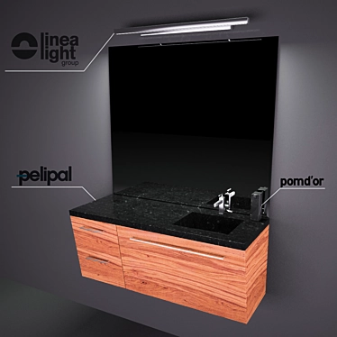 Elegant Pelipal Velbano Oblique Set 3D model image 1 