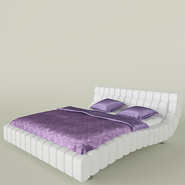 Hoff Brooklyn Bed - Sleek and Spacious 3D model image 1 