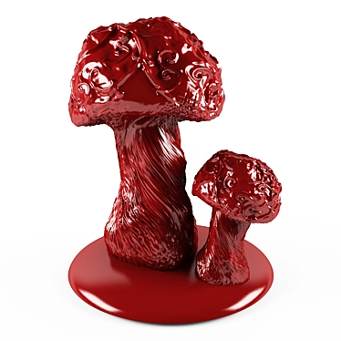 Organic Mushroom Medley 3D model image 1 