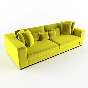 Sleek Contemporary Sofa 3D model image 1 