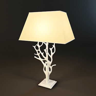 Elegant Desk Lamp: 750x465x320mm 3D model image 1 