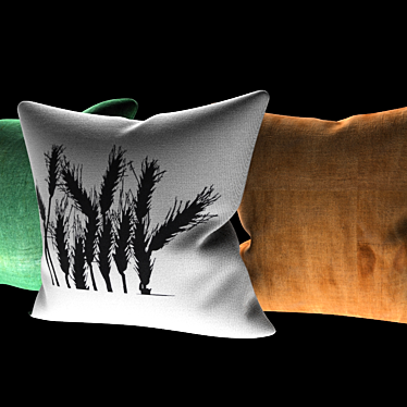 Handcrafted Vintage Country Pillows 3D model image 1 
