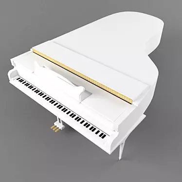 Elegant Grand Piano 3D model image 1 