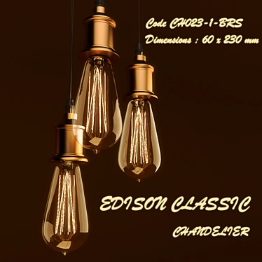 Vintage Edison Classic LED Bulb 3D model image 1 