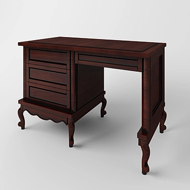 Textured Table 3D model image 1 