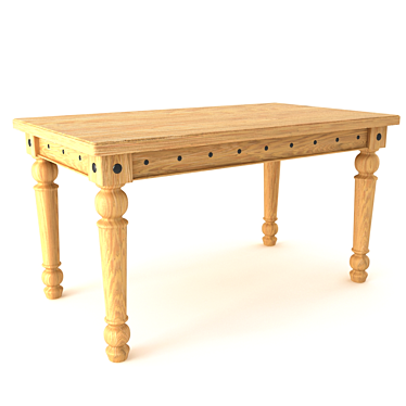 Viking GL-05 Dining Table: Scandinavian Elegance for your Home 3D model image 1 