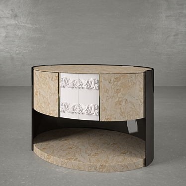 Luxury Marble Bedside Table: Turri Curbstone 3D model image 1 