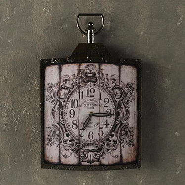 Vintage French Wall Clock 3D model image 1 