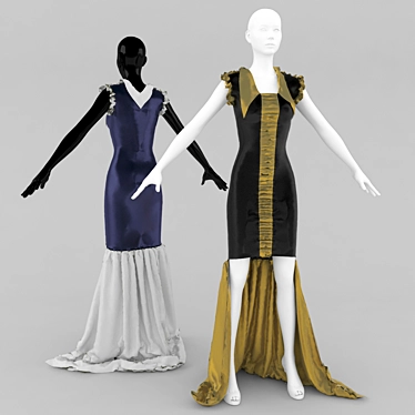 Elegant Display Mannequin 3D model image 1 