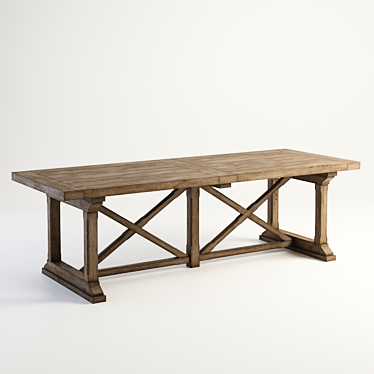 Preston Table - Stylish and Spacious 3D model image 1 