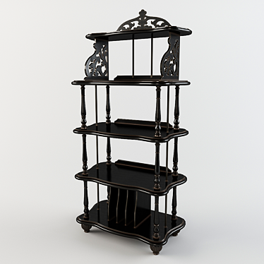 Vittorio Grifoni 7107 Bookcase - Elegant and Space-Saving! 3D model image 1 