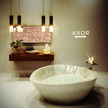 Luxury Bliss: Axor Massaud Bath Basics 3D model image 1 