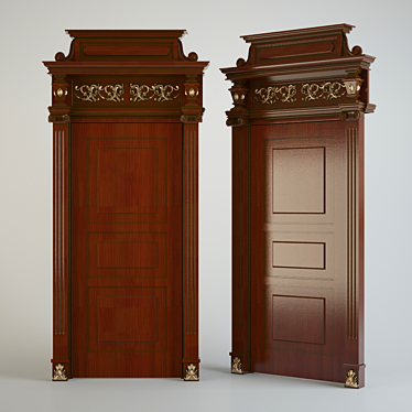 Classic Door 3D model image 1 